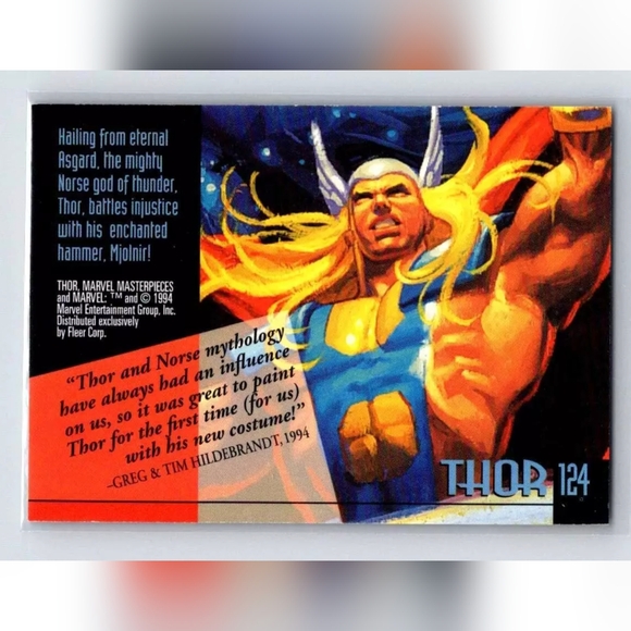 Thor Trading Card🦸 Marvel Universe 🔥 - Picture 2 of 2